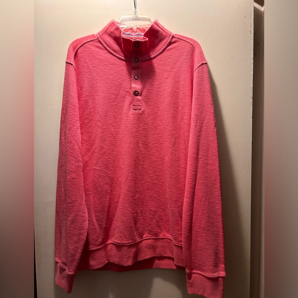Men’s long sleeve sweatshirt. XXL. Never worn. Great comfort. Watermelon color.